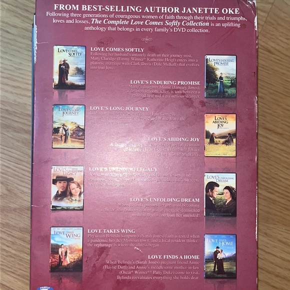 7 movies THE COMPLETE SERIES DVD COLLECTION LOVE COMES SOFTLY 8 BOX SET - Picture 4 of 5